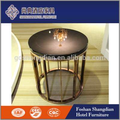 New design metal base tall round coffee table side table living room furniture